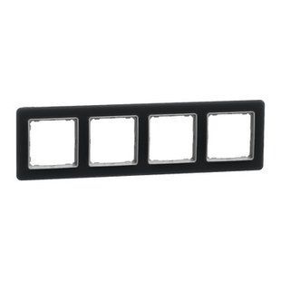 Рамка 4-місна Димчасте скло Sedna Elements (SDD362804) SDD362804 фото