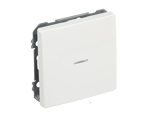 Вимикач 1кл.сход. SIEMENS DELTA Style 16АХ, 250V з LED підсв., біл.полярний (72506WH01) 72506WH01 фото
