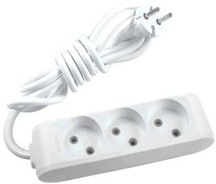 Подовжувач Panasonic X-tendia без заземленням та шторками 3 гнізда (WLTB02332GR-UA1) WLTB02332GR-UA1 фото