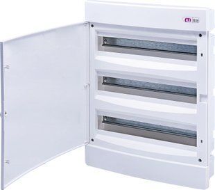 Щит внутр. розподільний ECM 3x18PO (54мод.білі дверцята) 1101048 фото