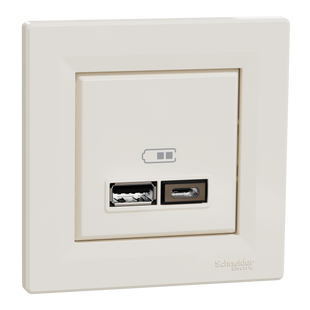 Asfora - double USB charger 2.4 A - cream (EPH2700323) EPH2700323 фото
